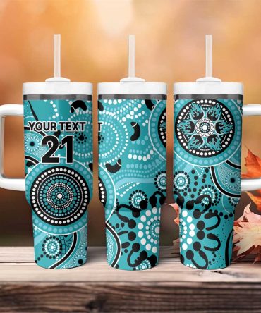 Heat Cricket Australian Aboriginal Custom Stanley Quencher 40Oz Stainless Steel Tumbler With Handle