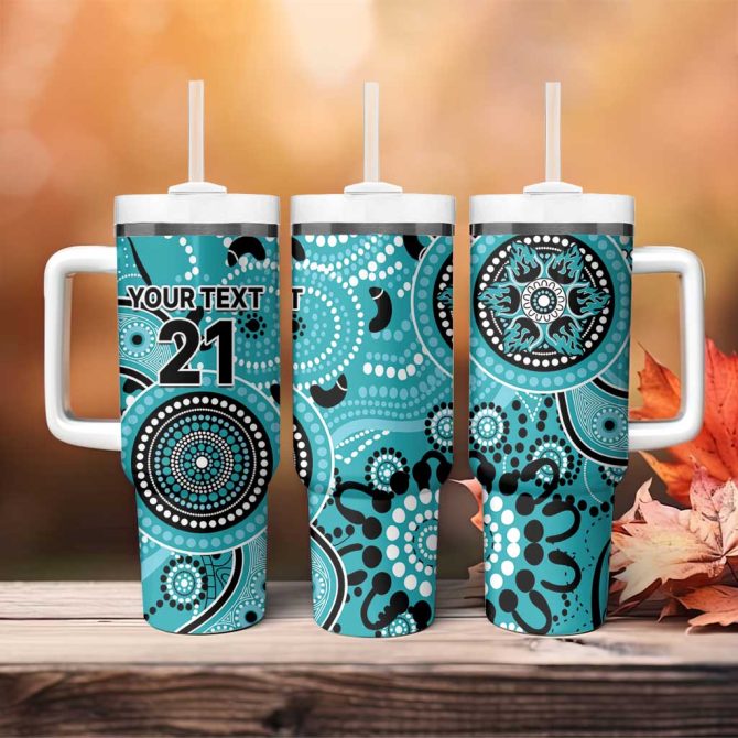 Heat Cricket Australian Aboriginal Custom Stanley Quencher 40Oz Stainless Steel Tumbler With Handle
