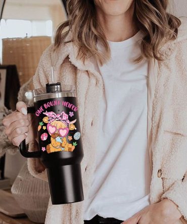Heifer Easter Custom Stanley Quencher 40Oz Stainless Steel Tumbler