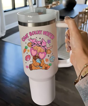 Heifer Easter Custom Stanley Quencher 40Oz Stainless Steel Tumbler