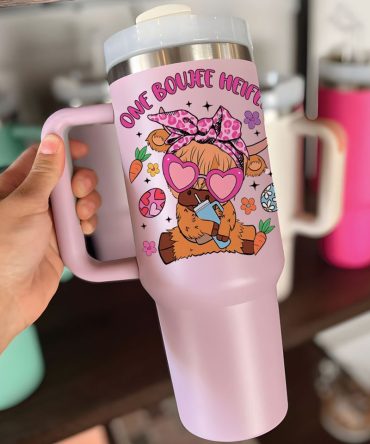 Heifer Easter Custom Stanley Quencher 40Oz Stainless Steel Tumbler