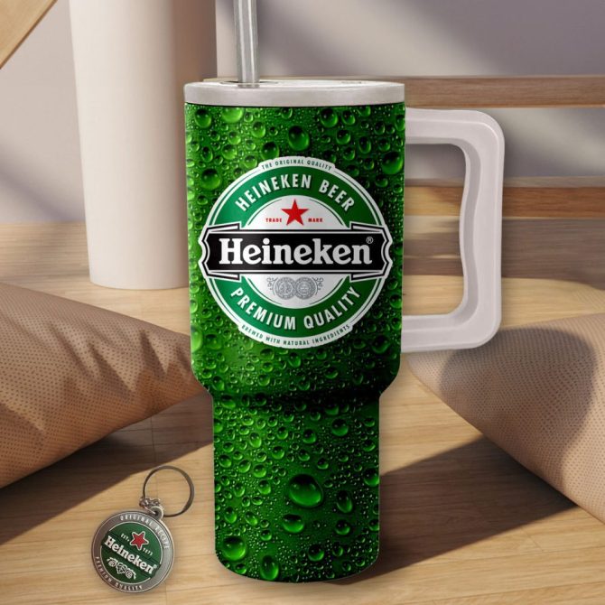 Heineken Drinks Custom Stanley Quencher 40Oz Stainless Steel - Image 2