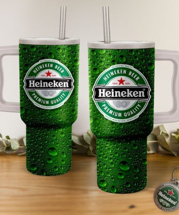 Heineken Drinks Custom Stanley Quencher 40Oz Stainless Steel