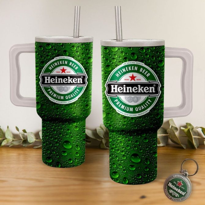 Heineken Drinks Custom Stanley Quencher 40Oz Stainless Steel