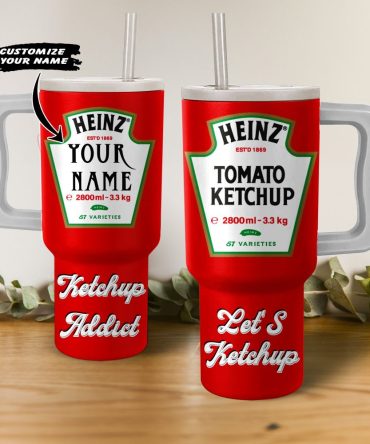 Heinz Food Custom Stanley Quencher 40Oz Stainless Steel