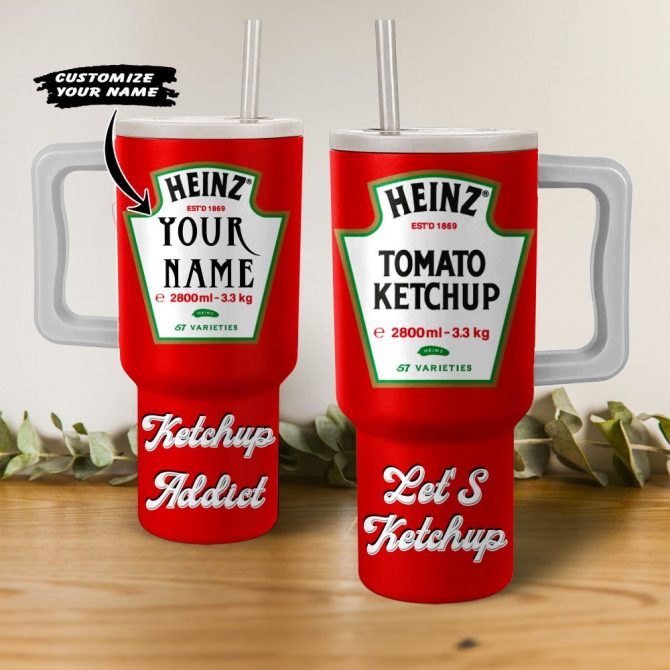 Heinz Food Custom Stanley Quencher 40Oz Stainless Steel