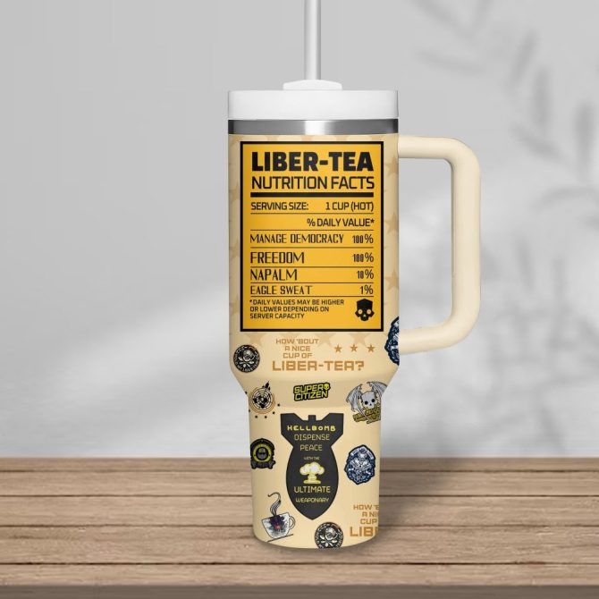 Helldivers Games Custom Stanley Quencher 40Oz Stainless Steel Tumbler - Image 3