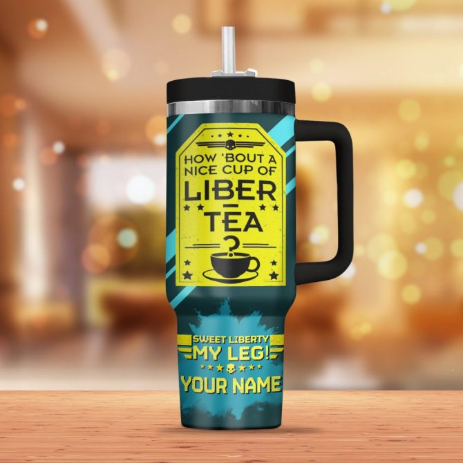 Helldivers Games Custom Stanley Quencher 40Oz Stainless Steel Tumbler - Image 3