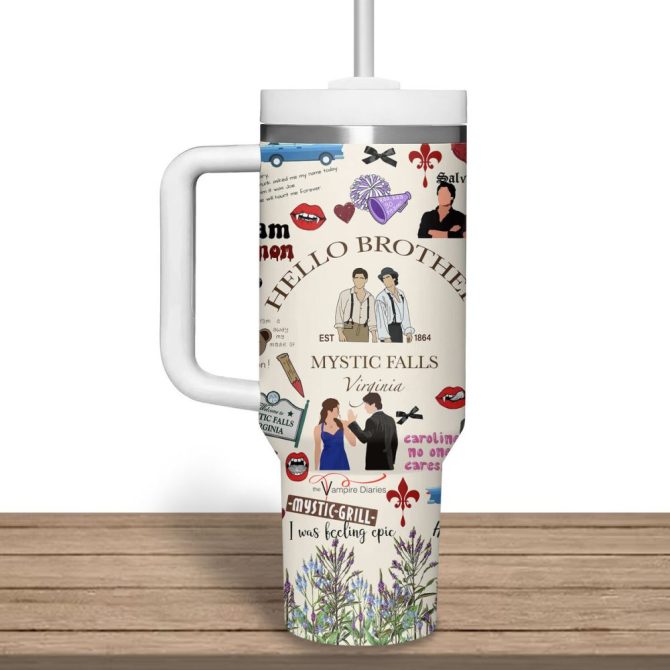 Hello Brother Movies Custom Stanley Quencher 40Oz Stainless Steel Tumbler - Image 2