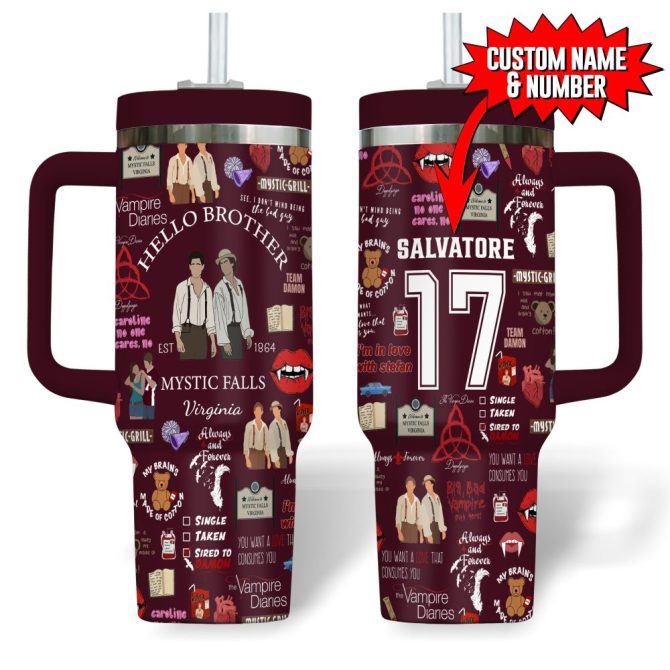 Hello Brother Movies Custom Stanley Quencher 40Oz Stainless Steel Tumbler - Image 2