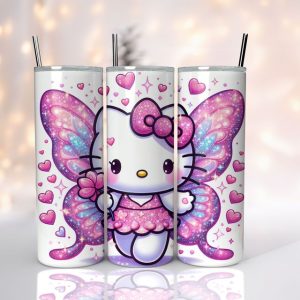 Hello Kitty Cartoon Custom Stanley Quencher 40Oz Stainless Steel Tumbler