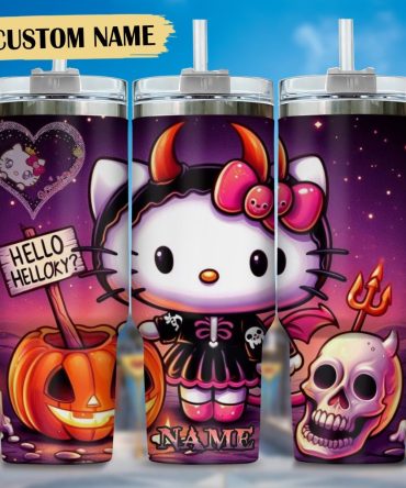 Hello Kitty Cartoon Custom Stanley Quencher 40Oz Stainless Steel Tumbler With Handle