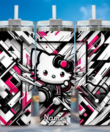 Hello Kitty Cartoon Custom Stanley Quencher 40Oz Stainless Steel Tumbler With Handle