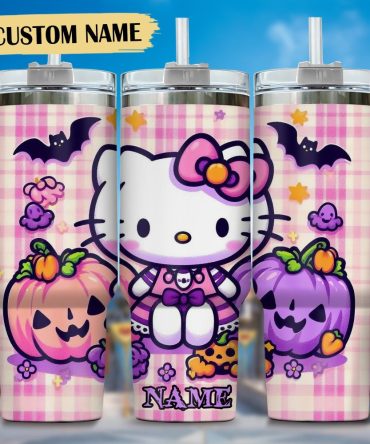 Hello Kitty Cartoon Custom Stanley Quencher 40Oz Stainless Steel Tumbler With Handle