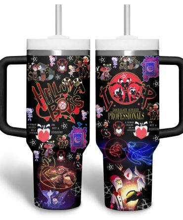 Helluva Boss Tv Series Custom Stanley Quencher 40Oz Stainless Steel Tumbler With Handle
