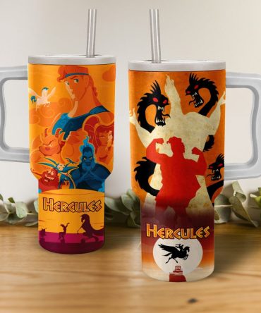 Hercules Disney Cartoon Custom Stanley Quencher 40Oz Stainless Steel Tumbler With Handle