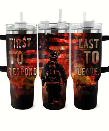 Hero #8217;S Duty Custom Stanley Quencher 40Oz Stainless Steel Tumbler With Handle