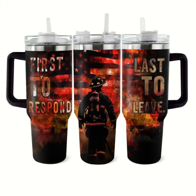 Hero #8217;S Duty Custom Stanley Quencher 40Oz Stainless Steel Tumbler With Handle