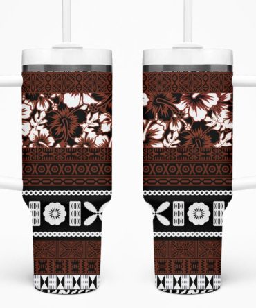 Hibiscus Flowers Custom Stanley Quencher 40Oz Stainless Steel Tumbler