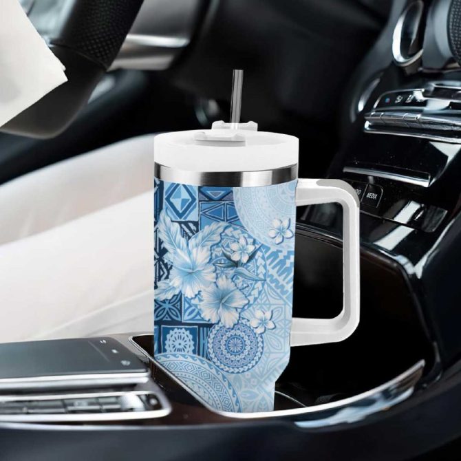Hibiscus Flowers Custom Stanley Quencher 40Oz Stainless Steel Tumbler - Image 9