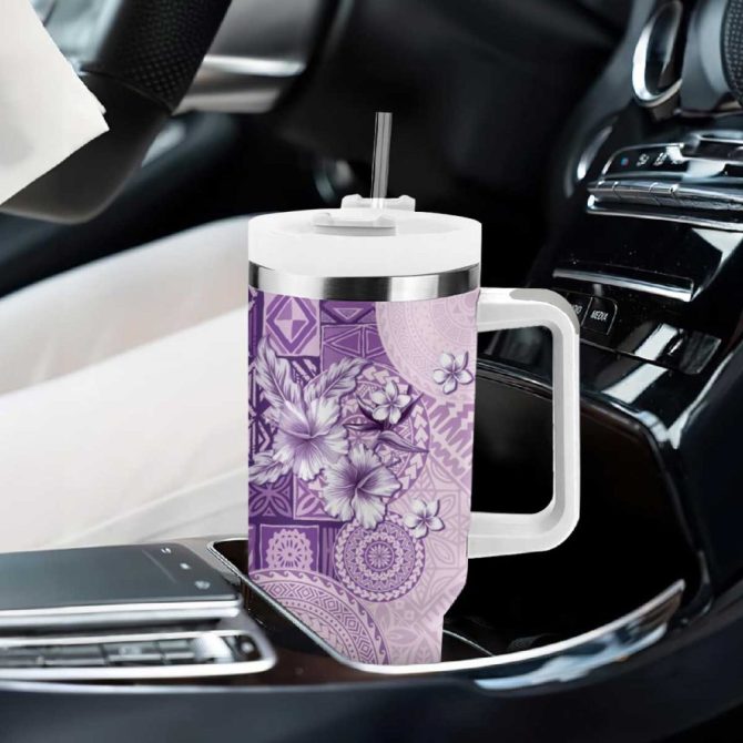 Hibiscus Flowers Custom Stanley Quencher 40Oz Stainless Steel Tumbler - Image 9