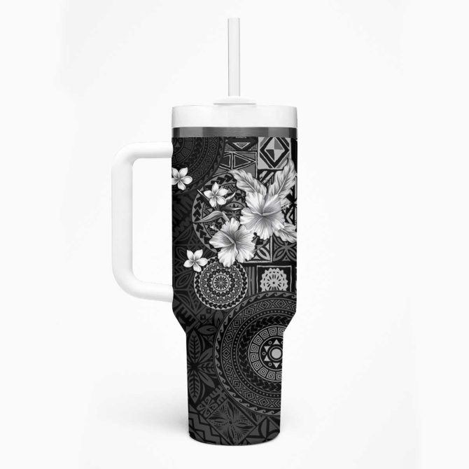 Hibiscus Flowers Custom Stanley Quencher 40Oz Stainless Steel Tumbler - Image 2