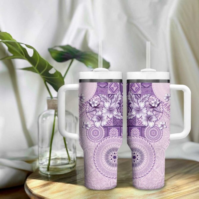 Hibiscus Flowers Custom Stanley Quencher 40Oz Stainless Steel Tumbler - Image 10