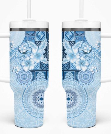 Hibiscus Flowers Custom Stanley Quencher 40Oz Stainless Steel Tumbler