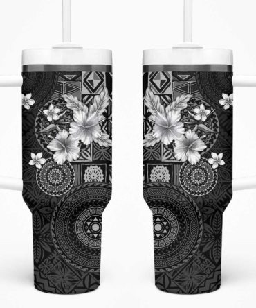 Hibiscus Flowers Custom Stanley Quencher 40Oz Stainless Steel Tumbler