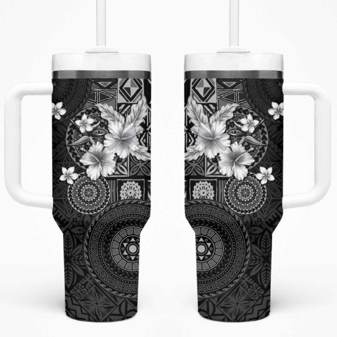 Hibiscus Flowers Custom Stanley Quencher 40Oz Stainless Steel Tumbler