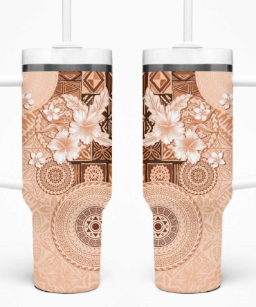 Hibiscus Flowers Custom Stanley Quencher 40Oz Stainless Steel Tumbler