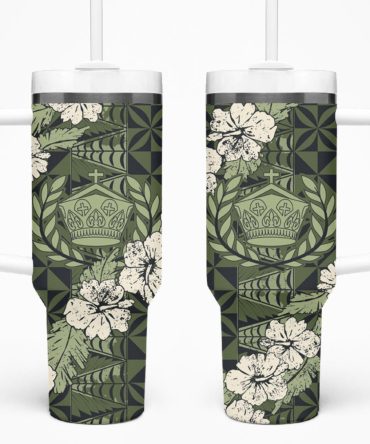 Hibiscus Vintage Flowers Custom Stanley Quencher 40Oz Stainless Steel Tumbler