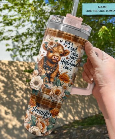 Highland Cows Loverscustom Stanley Quencher 40Oz Stainless Steel Tumbler With Handle