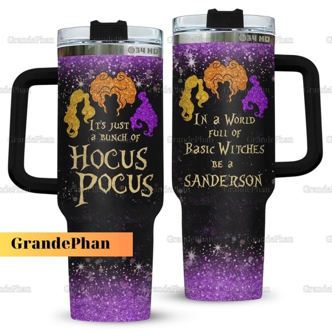 Hocus Pocus Movies Custom Stanley Quencher 40Oz Stainless Steel Tumbler - Image 3
