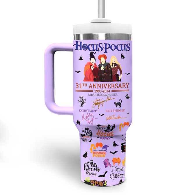 Hocus Pocus Movies Custom Stanley Quencher 40Oz Stainless Steel Tumbler - Image 4