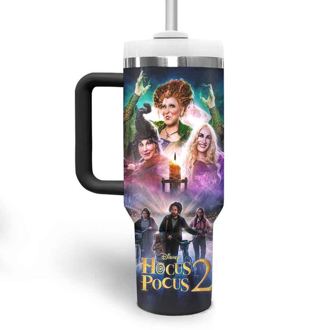 Hocus Pocus Movies Custom Stanley Quencher 40Oz Stainless Steel Tumbler - Image 3