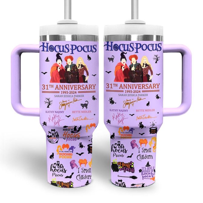 Hocus Pocus Movies Custom Stanley Quencher 40Oz Stainless Steel Tumbler - Image 3