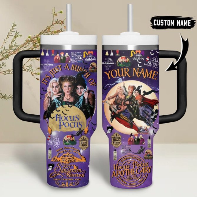 Hocus Pocus Movies Custom Stanley Quencher 40Oz Stainless Steel Tumbler - Image 2