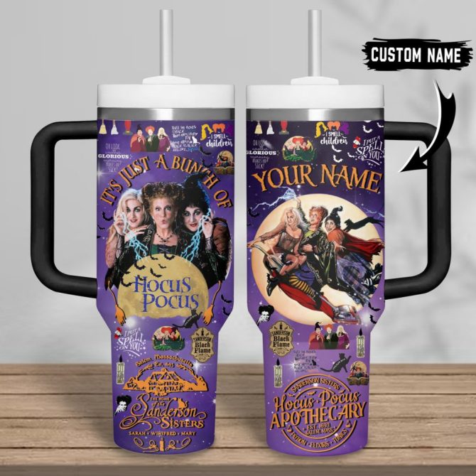 Hocus Pocus Movies Custom Stanley Quencher 40Oz Stainless Steel Tumbler - Image 3