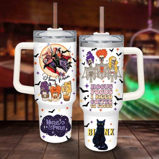 Hocus Pocus Movies Custom Stanley Quencher 40Oz Stainless Steel Tumbler
