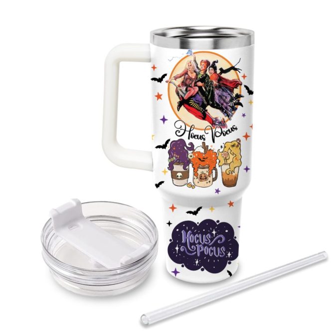 Hocus Pocus Movies Custom Stanley Quencher 40Oz Stainless Steel Tumbler - Image 4
