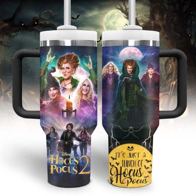 Hocus Pocus Movies Custom Stanley Quencher 40Oz Stainless Steel Tumbler - Image 2