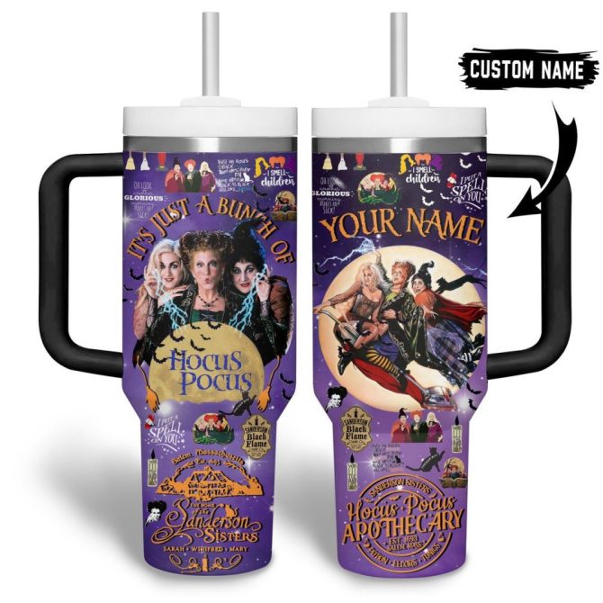 Hocus Pocus Movies Custom Stanley Quencher 40Oz Stainless Steel Tumbler