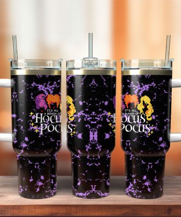 Hocus Pocus Movies Custom Stanley Quencher 40Oz Stainless Steel Tumbler With Handle