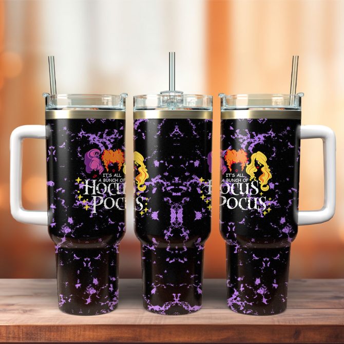 Hocus Pocus Movies Custom Stanley Quencher 40Oz Stainless Steel Tumbler With Handle