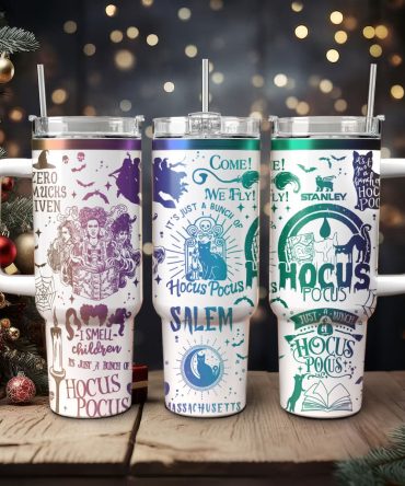 Hocus Pocus Movies Custom Stanley Quencher 40Oz Stainless Steel Tumbler With Handle