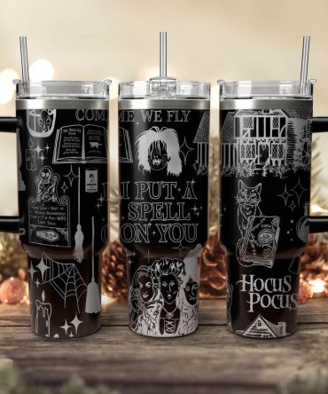 Hocus Pocus Movies Custom Stanley Quencher 40Oz Stainless Steel Tumbler With Handle