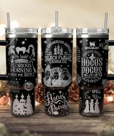 Hocus Pocus Movies Custom Stanley Quencher 40Oz Stainless Steel Tumbler With Handle