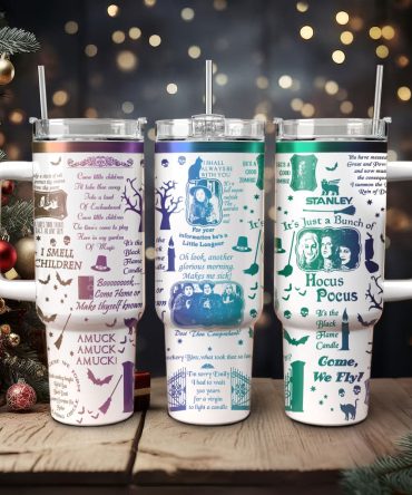 Hocus Pocus Movies Custom Stanley Quencher 40Oz Stainless Steel Tumbler With Handle