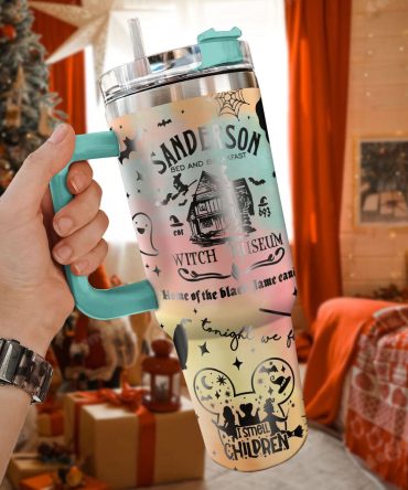 Hocus Pocus Movies Custom Stanley Quencher 40Oz Stainless Steel Tumbler With Handle